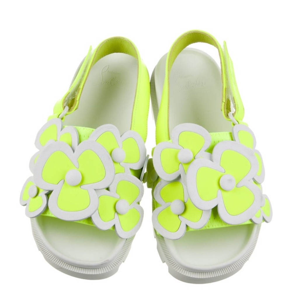 Christian Louboutin Flower Leather Sandals